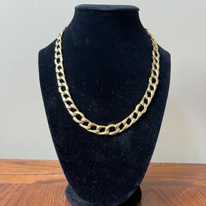 Vintage Monet 18in Gold Necklace Curb Chain